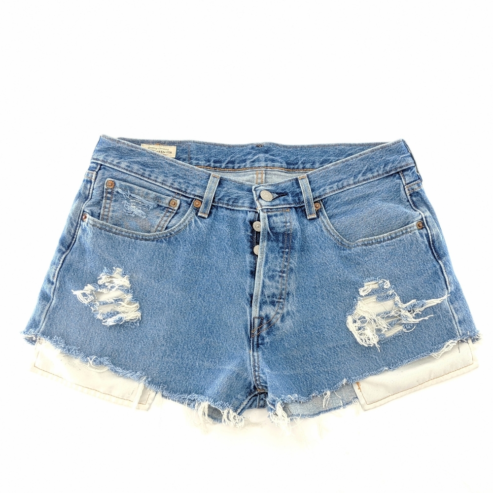 Levi's 501 Big E Distressed Cut Off Shorts‎